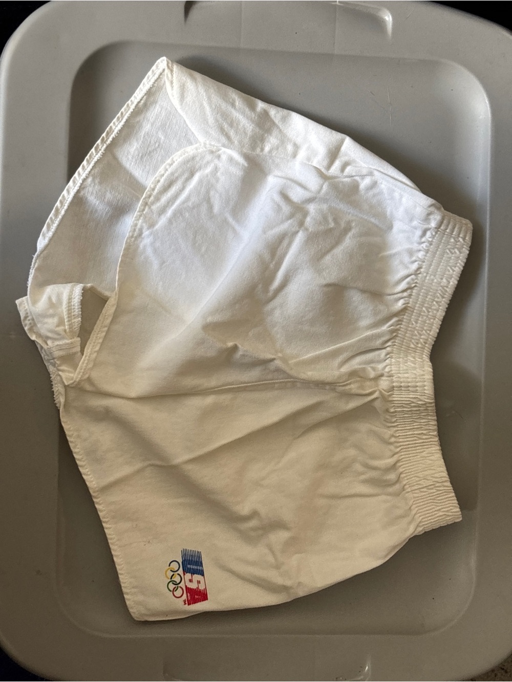 Levi's White Kids Athletic Shorts with USA Logo